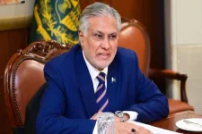 Ishaq Dar in New York demands accountability for Gaza war crimes.webp