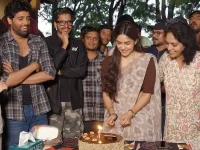 Dacoit team surprises Mrunal Thakur with an early birthday on set as the film eyes a Christma...webp
