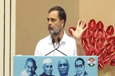 Gandhi accuses Modi of stealing the election, warns of a data bomb.webp