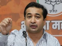 Nitesh Rane says Awhad abuses Dharma to appease jihadists.webp
