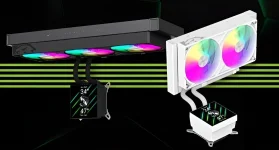 GAMEMAX demands $169 for a Glacier 360 cooler with a useless screen.webp