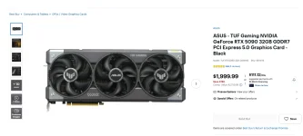 Demand for NVIDIA's RTX 5090 finally collapses to its $1999 MSRP.webp