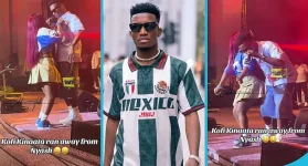 Kofi Kinaata dodges sultry London fan, crowd roars approval.webp