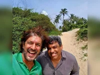 Chunky Panday chills at South Goa beaches with pal Suraj Morajkar.webp