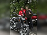 Rohit Roy tears up roads with pal Vivek Dahiya on bike ride.webp