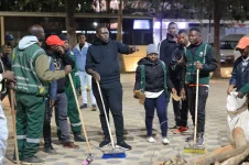 Sakaja hits Nairobi streets with Green Army in CBD cleanup drive.webp