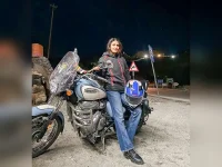 Fatima Shaikh rides a bike after ages, gets spooked.webp
