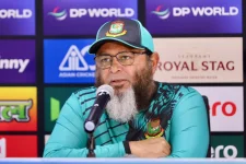 Mushtaq Ahmed backs his bowlers to defend 160 vs Afghanistan.webp