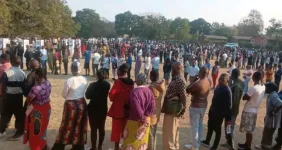 Voters pack St Pius Centre in Blantyre as six battle for Soche Zingwangwa seat.webp