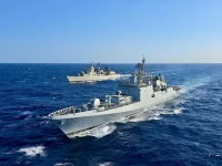 India's INS Trikand joins Greek subs for Med Sea drills.webp