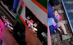 A Rajshahi woman, a three-year-old, survived a fall under a train.webp