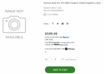 ASRock's Arc Pro B60 pops up in US for just $599.webp