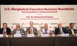 Yunus parades Fakhrul, Jamaat bigwigs for MetLife, Chevron in NYC.webp
