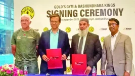 Bashundhara Kings team up with Gold's Gym.webp