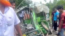 The Imad Paribahan bus crash in Kashiani leaves four dead.webp