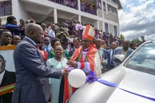 Ruto, Museveni flex unity at Kapchorwa church bash.webp