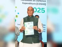Rajnath Singh calls the Defence Accounts Department India's invisible war wallet.webp