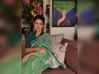 Twinkle Khanna proves green saree survives three events in one day.webp