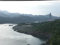 Gujarat CM Bhupendra Patel prays at Sardar Sarovar Dam on Maha Navami.webp