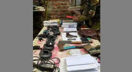 Army recovers weapons, UPDF banners in Khagrachhari, Bangladesh, hideout.webp