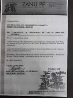 ZANU-PF fires Brigadier General Ezekiel Zabanyana amid internal turmoil.webp