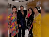 Vatsal, Ishita celebrate Diwali with Ajay Devgn, Kajol in Mumbai.webp
