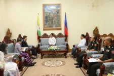 Myanmar immigration minister meets UN envoy.webp