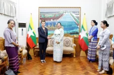 Myanmar investment minister meets UN coordinator.webp