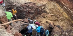 Illegal miner Moyo crushed to bits.webp