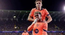 Yamal shines as Barcelona battle to wild draw at Brugge.webp
