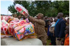 Uganda Wildlife Authority donates blankets to Sebei landslide victims.webp