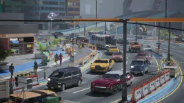 Night City Traffic Overhaul mod adds realism to Cyberpunk 2077.webp
