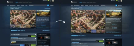 Steam desktop store gets wider pages and new media tools.webp