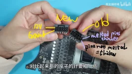The technician fixes the RTX 5090 connector melting with thicker pins.webp