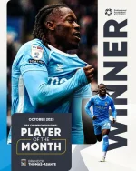 Thomas-Asante wins PFA Championship fan award.webp
