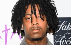 21 Savage backs Jamaica with a match relief drive.webp