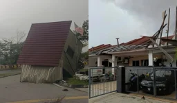 Storm damages homes in Sendayan.webp