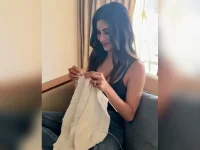 Mouni Roy shows off new knitting hobby.webp