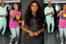 Bimbo Ademoye cheers dad's acting debut in her film.webp