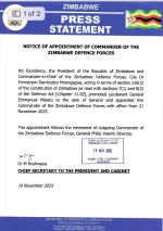 Mnangagwa retires General Sibanda, promotes Tapfumaneyi.webp
