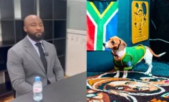 Tumelo Ramaphosa's Beagle steals the show, fans react.webp