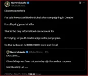 Oburu Odinga airlifted to Dubai amid health speculations.webp