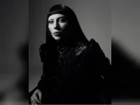 Lady Gaga trades platinum for edgy black hair again.webp