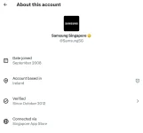 Samsung Singapore caught using an iPhone to manage its official X account.webp