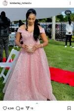 Kimberley Richards Stuns in Pink at Wedding.webp