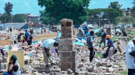 Makongeni homes leveled, compensation row follows fast-track flats.webp