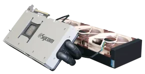 Sycom chills RTX 5090 with triple Noctua fans, icy quiet.webp