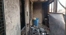 Fire guts Ashaiman home, quick response saves most rooms.webp