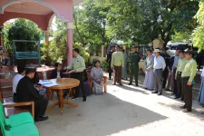 Sagaing chief checks voter lists, takes a fair day stroll.webp