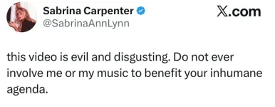Sabrina Carpenter slams White House over unauthorized song use.webp